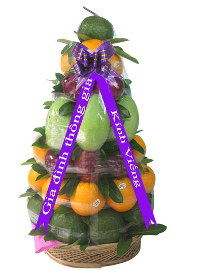 Giỏ trái cây viếng đám tang-thành kính phân ưu