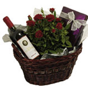 Red Wine Gift Basket (only available next day)