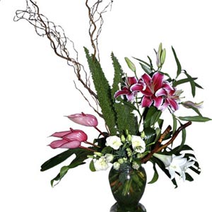Vase Arrangement of Cut Flowers