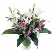 Big Lilies and Roses bouquet