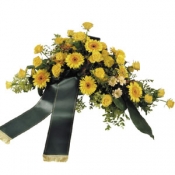 Funeral Arrangement with Ribbon